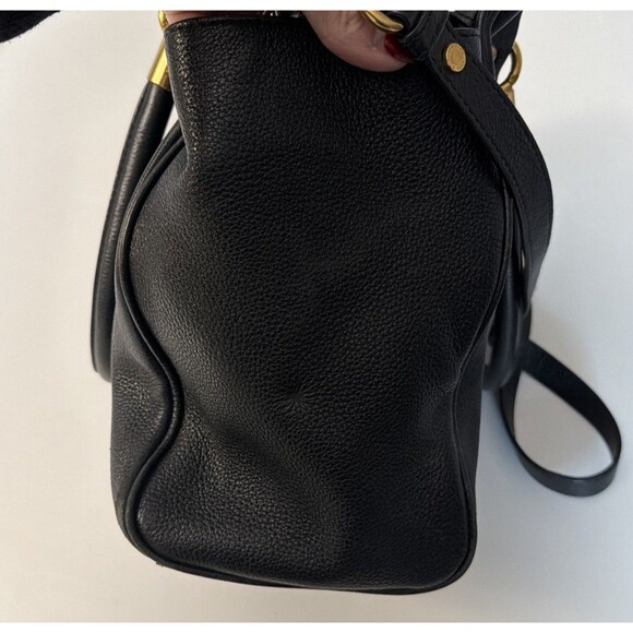 Marc Jacobs Burgundy Pebble Leather Too Hot To Handle Classic Lined Satchel Bag - Picture 9 of 16